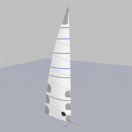 Crosscut fullbatten mainsail