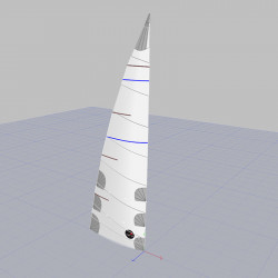 Grand-voile semi-lattée...